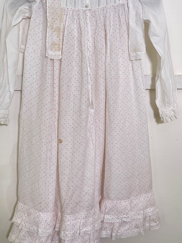 Vintage Little Girl's Dress in Cotton Batiste YY435 - Picture 6 of 10