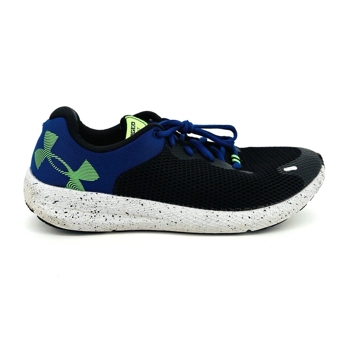 Under Armour Charged Pursuit 2 Big Logo Speckle - Black Blue Green