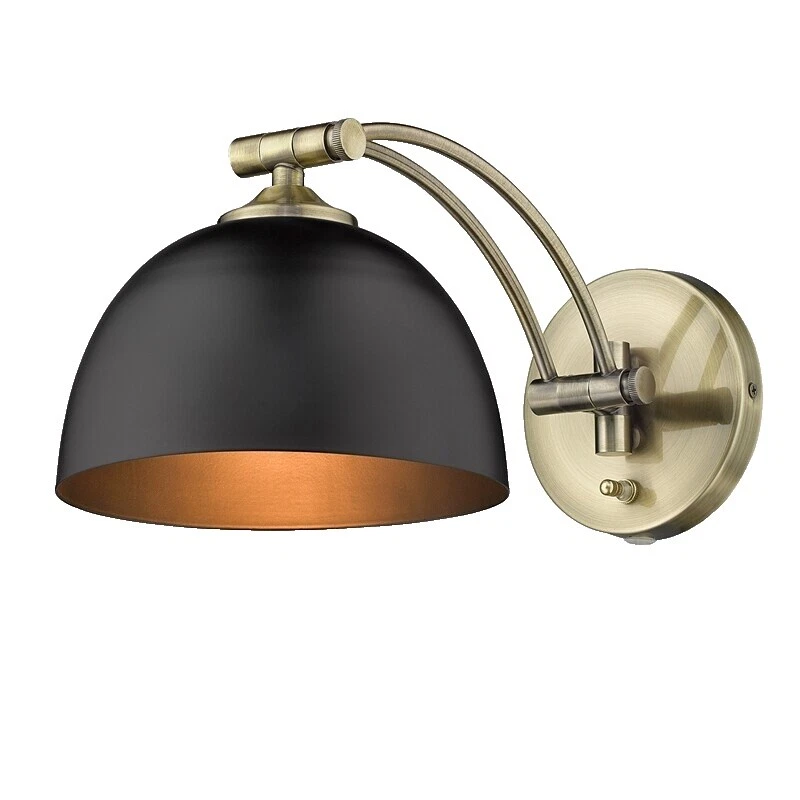 Brass Black Industrial Wall Lighting Fixtures