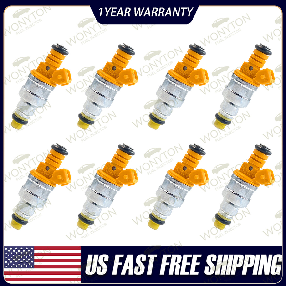 8 x OE Fuel Injectors 0280150718 for Ford F150 F250 F350 9303 5.0 5.8