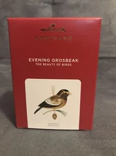Hallmark Keepsake Ornament 2021 Beauty of Birds Evening Grosbeak 17th #17 Series