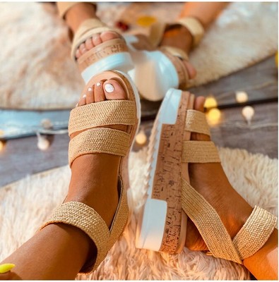 jute platform wedges