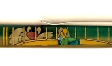 Looney Tunes Floaty Pen Moving Sylvester eyeing Tweety in Cage Cartoon 1990  Vtg