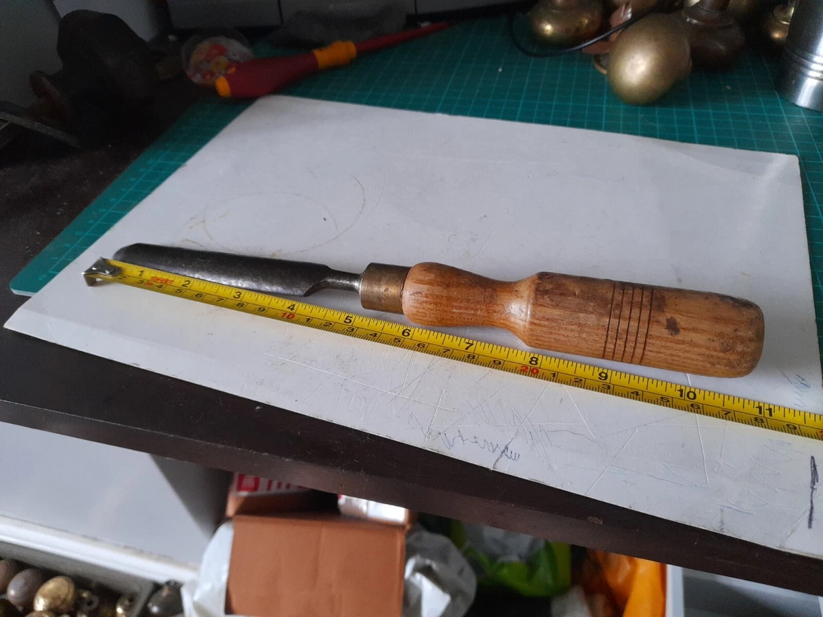 vintage marples shamrock brand carving chisel 3 4 inch wide carving gouge