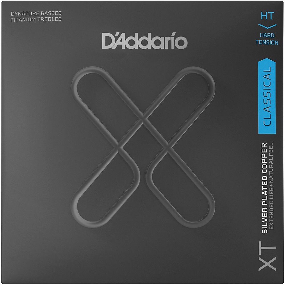 DAddario Set Классическая гитара XT Dynacore Titanium, Жесткое натяжение