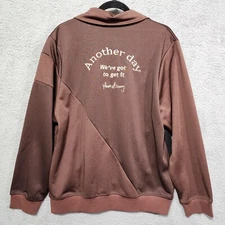 House Of Sunny Bowling Dad Jacket Another Day We've Got To Get It Brown Size L