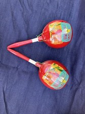 Maracas Hand Painted Mexican Gourd Shakers Music Rattlers