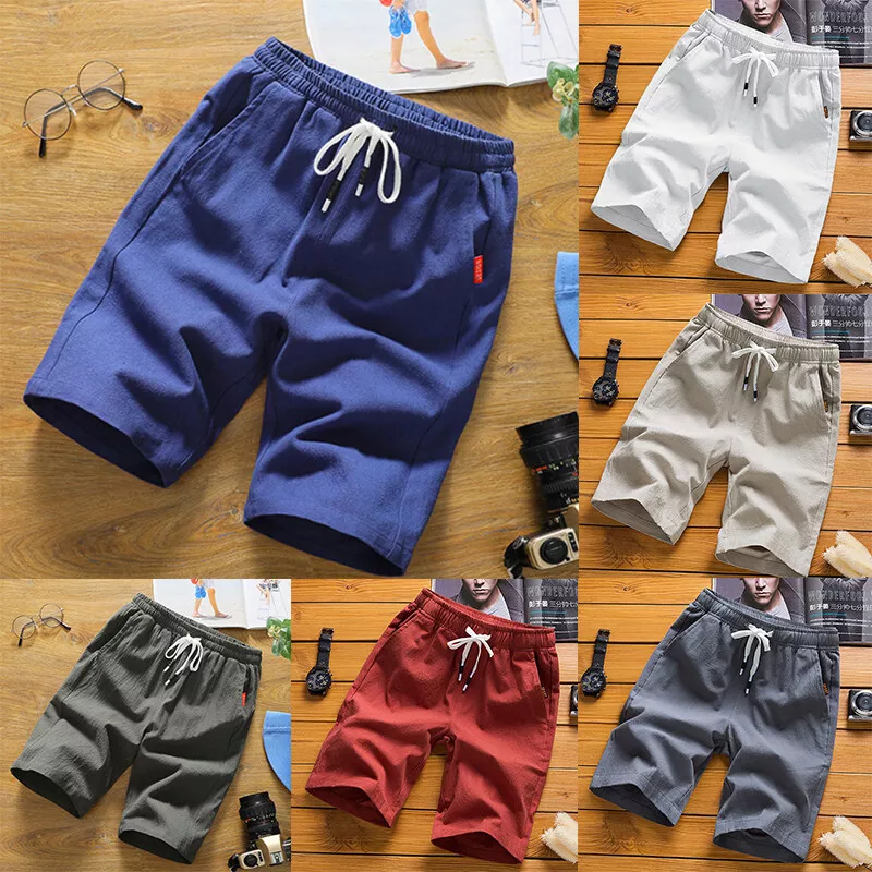 Half red shop half black shorts
