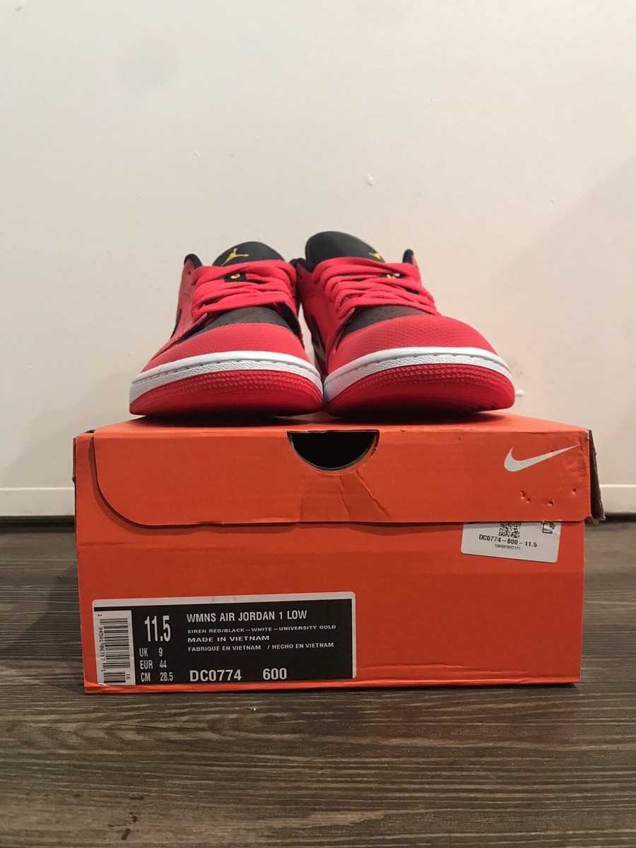 NIKE スニーカー　DC0774 600 Brand New W11.5 - Nike Women's Air Jordan 1 Low 'Siren Red' Shoes