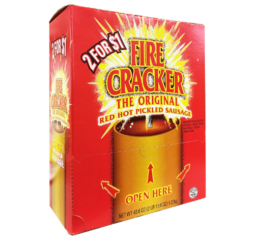 Penrose Fire Cracker Original Red Hot Pickled Sausage .875 Oz, Box
