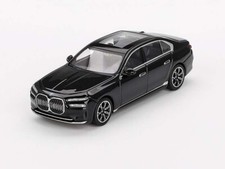 BMW i7 eDrive50 Black Sapphire (Mini GT) Diecast 1:64 Scale Model - TSM MGT00802