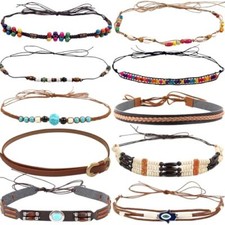 10 Pcs Sun Hat Band for Women, Summer Beach Wide Floppy Brim Hatbands Hat