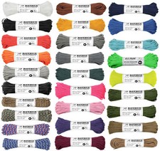550lb Type III Nylon Parachute Paracord 100 Feet Mil-Spec 7-Strand Core US Made