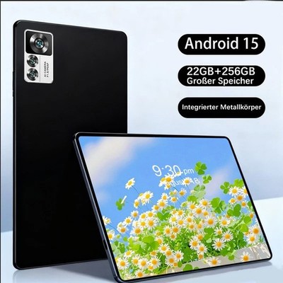 2026 Neu Tablet 22GB RAM 256GB ROM Android15 1920x1200 8000mAh Octa-Core 5MP+8MP