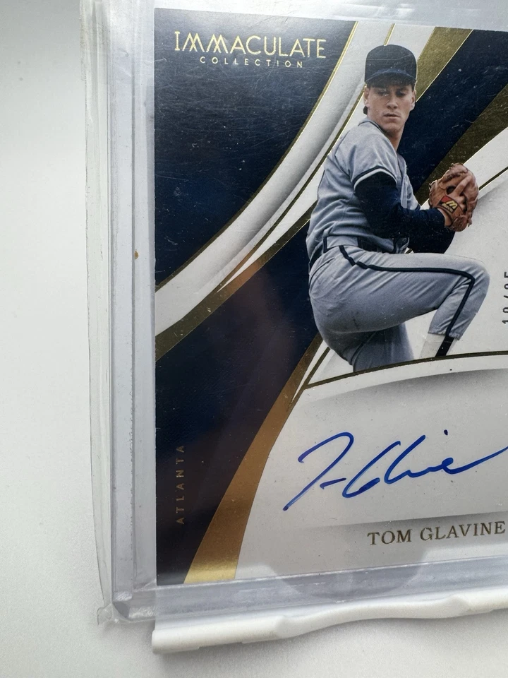 2017 Panini Immaculate Collection 棒球 Tom Glavine 签名 /25 — 第 4/4 张图片