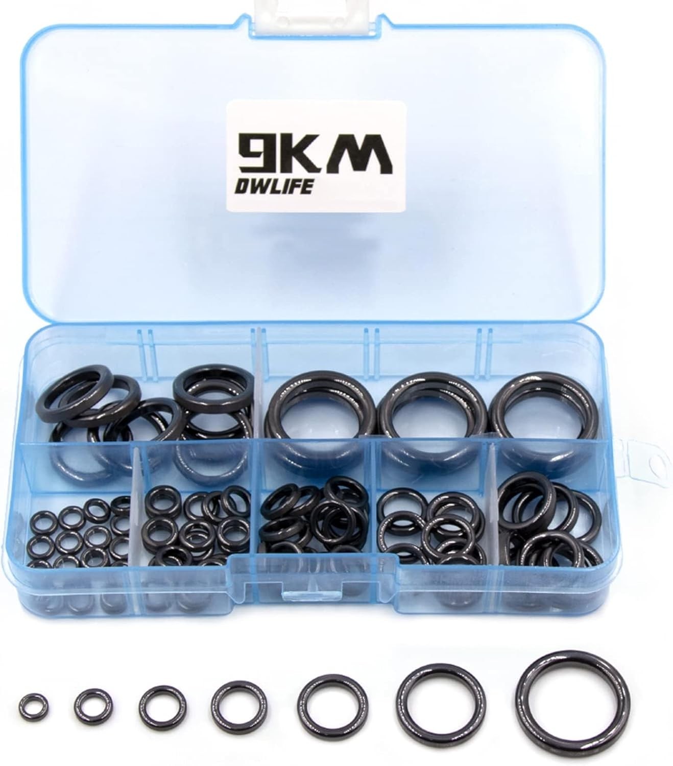 9KM DWLIFE Fishing Rod Repair Ceramic Guide Ring Small, B - 100pcs 