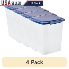 Pet Food Storage Container Locking Lid Bug Moisture Resistant Freshness Keeper