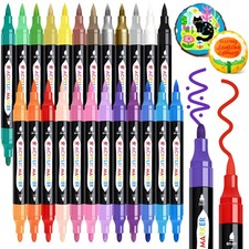 TBC The Best Crafts 24 Colors 1 Count Pack of 24 , Acrylic Paint Markers