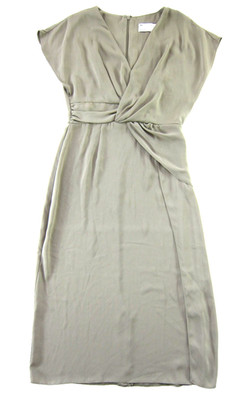 NWT ASOS Design Green Cap Sleeve V-Neck Empire Waist Midi Dress Size 4