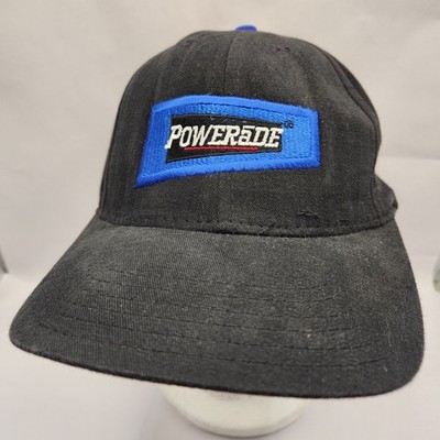Powerade Adjustable Black Hat Patch Vintage Drink Collectible Cap
