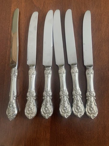 5 Reed & Barton Knives 1 Gorham Knife All Sterling Handles