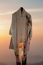 EMBROIDERED JAPANESE FURISODE SILK KIMONO WOMEN'S AUTHENTIC JAPAN MADE VINTAGE