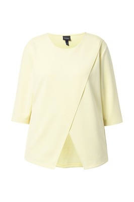 Ulla Popken Damen große Größen Sweatshirt asymmetrisch Rundhals 3 4 Arm