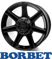 4X Borbet Cwe 8,0X17 6/139,70 ET35 Black Matt