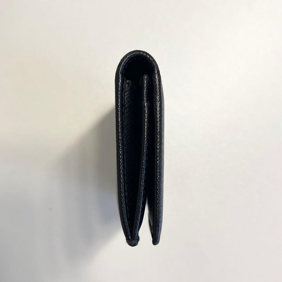 PRADA Saffiano Leather Card Case Black Business Card Holder thumbnail 6