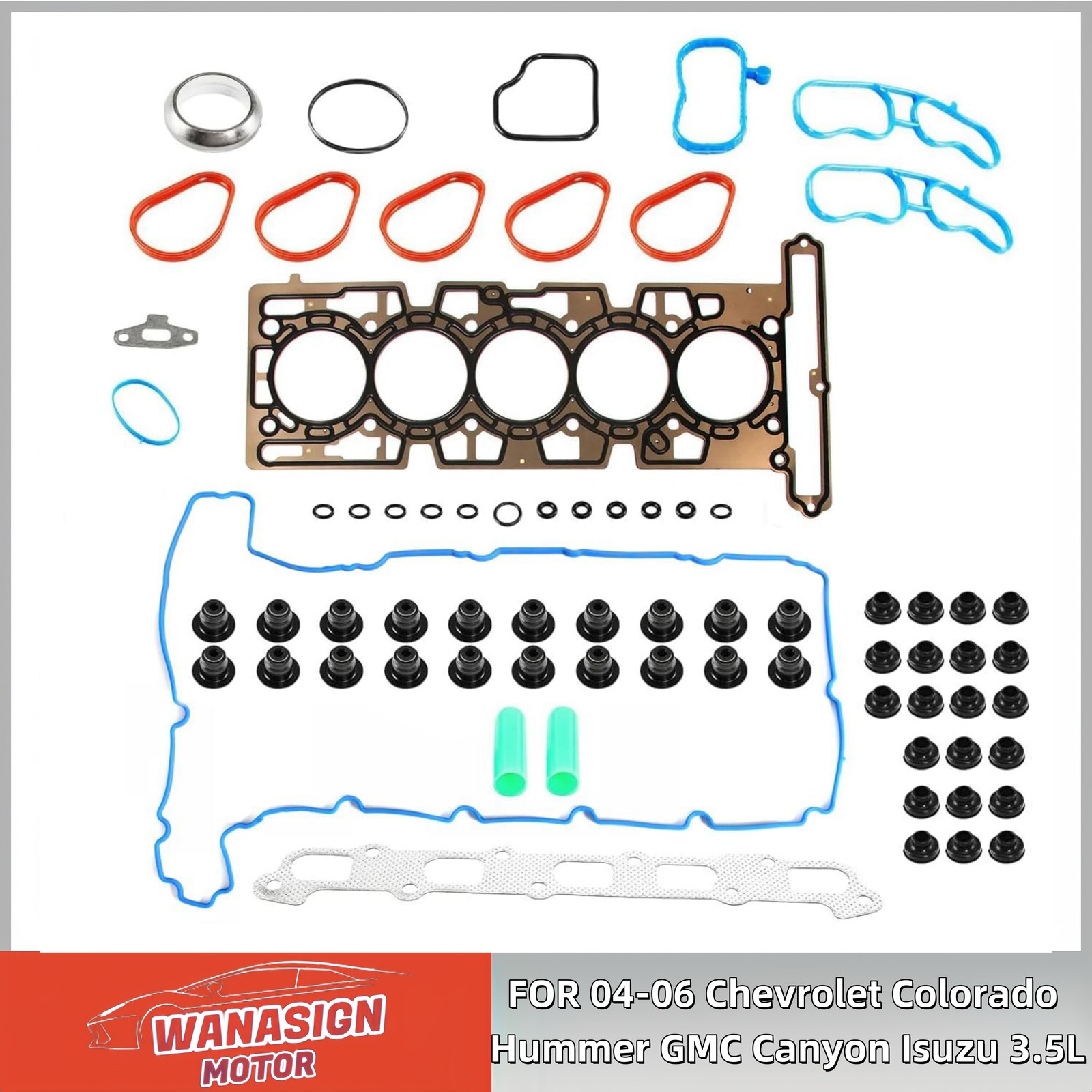 Auto Engine Parts Rebuild Overhaul Kit For 04-06 Chevrolet GMC LT 3.5L GAS DOHC
