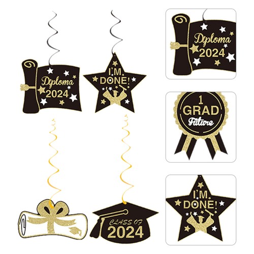 12 Pcs Bride Graduation Paper Hanging Decor Graduate Party Decoration - Picture 5 of 12