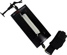 Stay Covered Basic Wrist Coil Leash White Clear OS