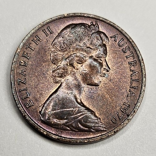 1979 Australia 1 One Cent - Australian - Feather-Tailed Glider - World Coin - Afbeelding 2 van 2