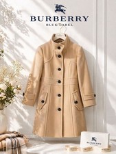 Burberry Blue Label Coat Size 38/S Nova Check Lining Stand Collar FJ ADA