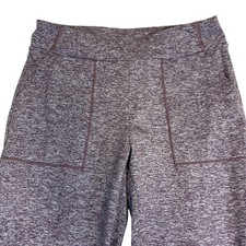 Athleta Girl Softluxe Jogger Pants Heathered Burgundy Pockets XL 14