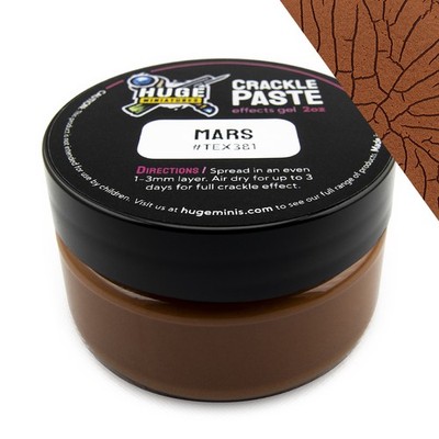 Huge Miniatures Crackle Paste, Mars Model Basing Paint   2oz Resealable Jar