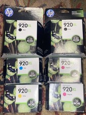 HP 920XL High Yield Black Magenta, Cyan, & Yellow Ink Cartridge Expd