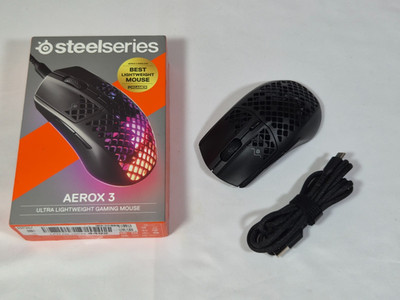 SteelSeries Aerox 3 Wired RGB-Gaming-Maus 8.500 DPI schwarz