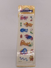 Vintage Hallmark Pet Animal Sticker Sheet Cats Dogs Sealed Scrapbook Craft