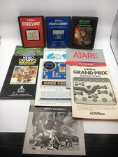 Atari 2600 - Lot of Manuals and 3 Broken Cart...
