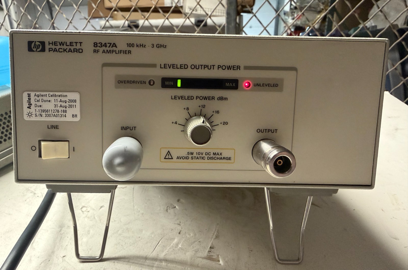 HP 8347A : 100kHz ~ 3GHz RF Amplifier, 100 kHz-3 GHZ, w/power cord