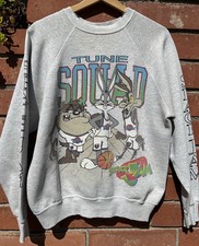 Vintage 90  s Tune Squad Looney Tunes Space Jam Sweatshirt Sz M