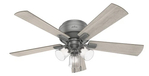 Hunter Fans - Crestfield 52 Inch Low Profile Ceiling Fan with LED Light Kit and - Picture 1 of 4