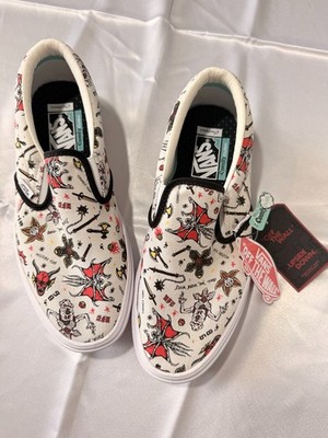 Vans x Stranger Things Hellfire Club ComfyCush Slip-On Shoes Women's 9 Men's 7.5