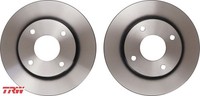 2X Bremsscheibe TRW DF6417 2 Bremsscheiben Vorderachse Vorne FüR Nissan