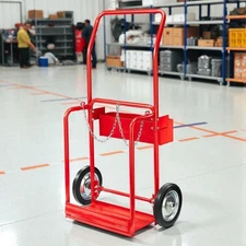 Welder Welding Cart Rolling Oxy Acetylene Tank Cylinder Truck Storage w/ Wheels