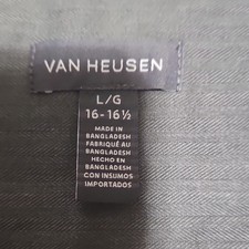 Van Heusen Flex Stretch Men  s Classic Fit Shirt L   Red Black Plaid