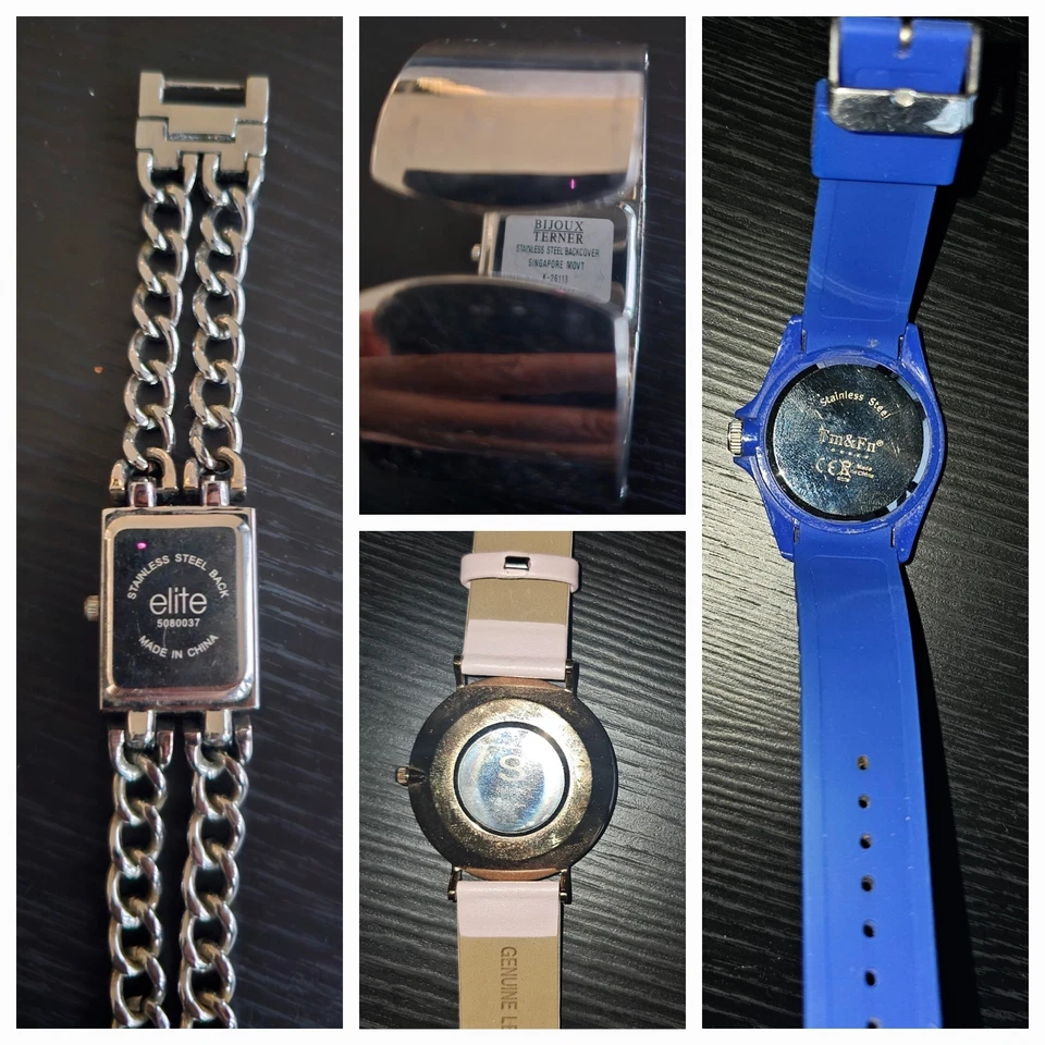 Juego de cuatro relojes de marca mixta, Ellit, Bijoux Terner y... #0521 Foto 2 de 4