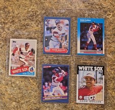 (5) Ozzie Guillen 1985 Topps Rookie Card RC 1986 Fleer Donruss Sox ROY Traded. rookie card picture