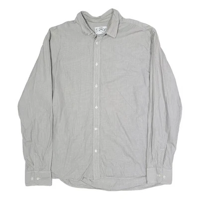 LEVI'S Hommes Gris & Blanc Coton Mélange Décontracté Chemise 2XL Long Manches - Photo 1/4